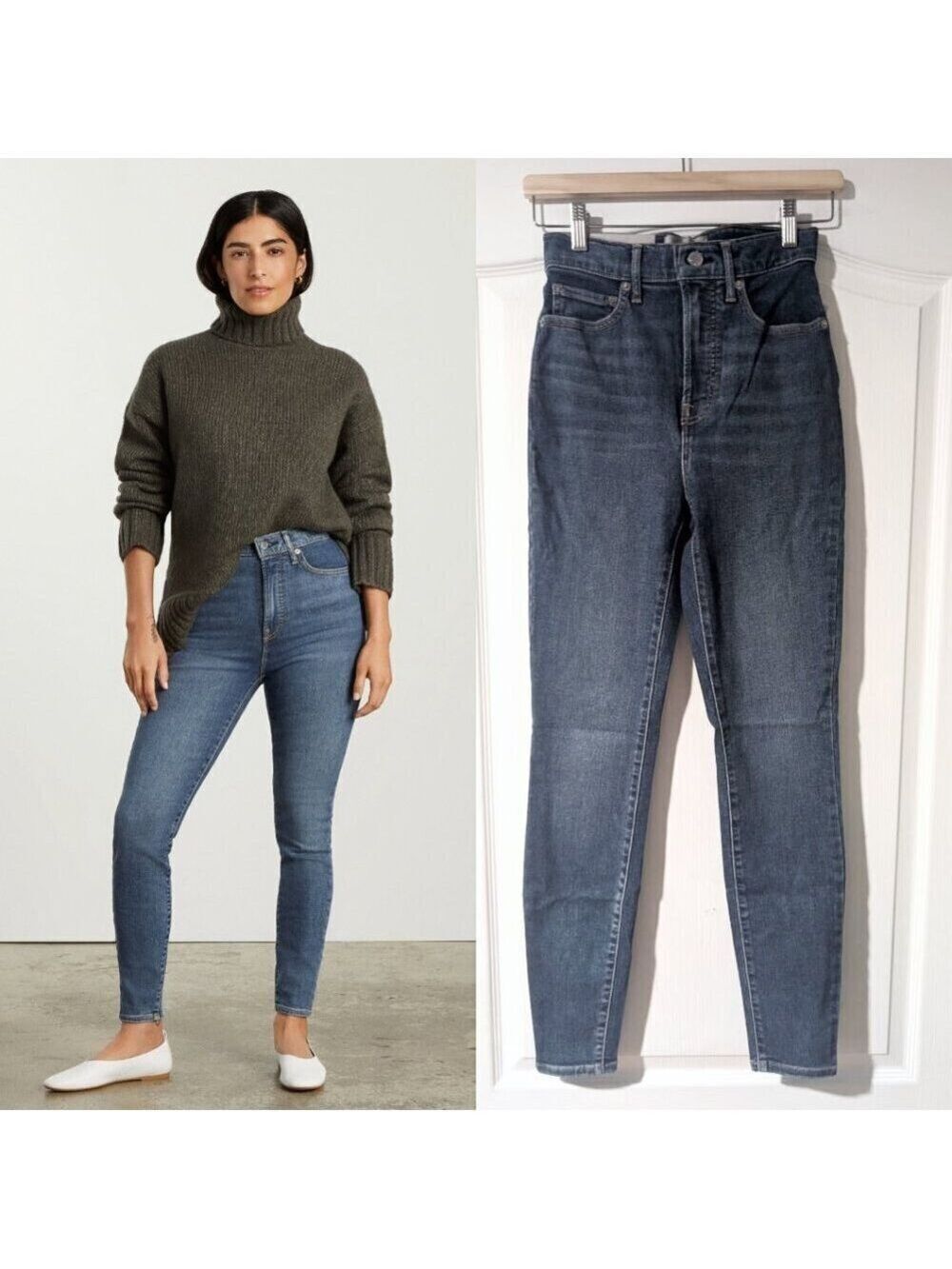 Everlane | The Way-High Skinny Jean In Authenic Blue